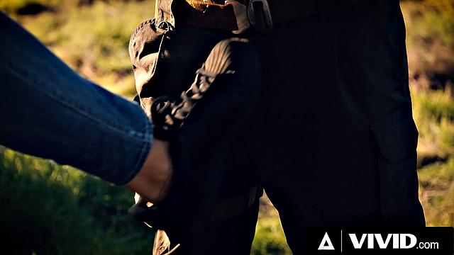 VIVID - Luna Star Sucks And Fucks Border Patrol Cock Until Hot Facial For Freedom