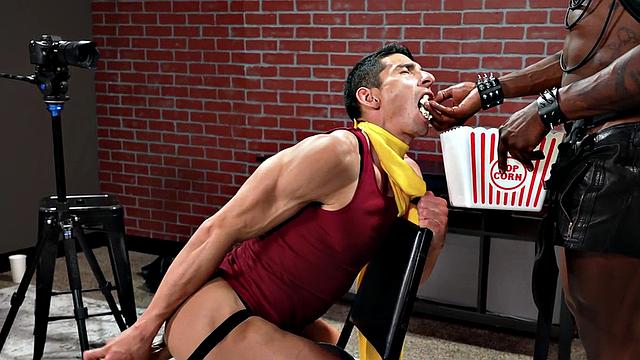 Popcorn-fed dildo addict gets fucked in cosplay anal