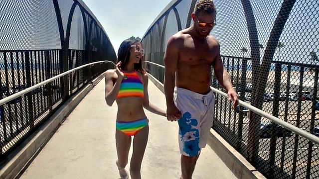 Petite Beach Babe Gets Fucked