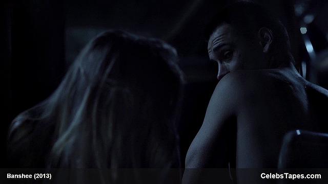 Lili Simmons flaunts her tiny frame & gives a sensual outdoor topless kiss