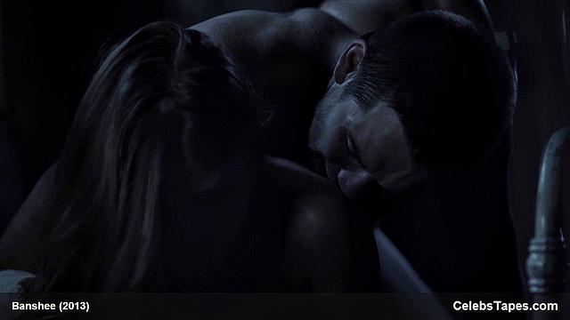 Lili Simmons flaunts her tiny frame & gives a sensual outdoor topless kiss