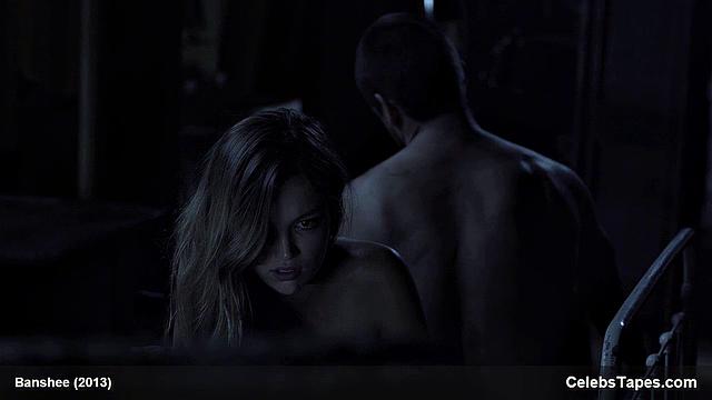 Lili Simmons flaunts her tiny frame & gives a sensual outdoor topless kiss