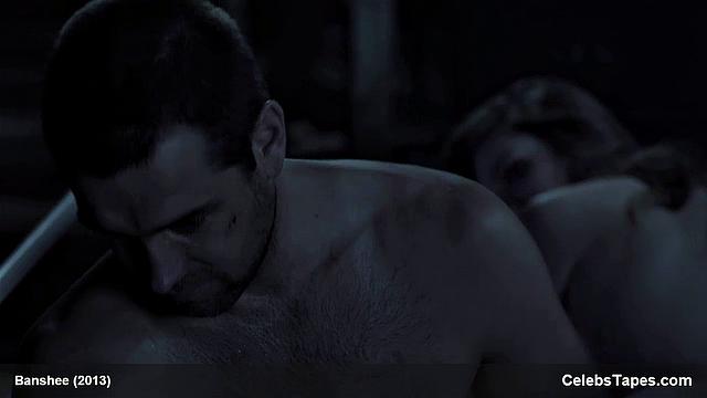 Lili Simmons flaunts her tiny frame & gives a sensual outdoor topless kiss