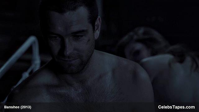 Lili Simmons flaunts her tiny frame & gives a sensual outdoor topless kiss