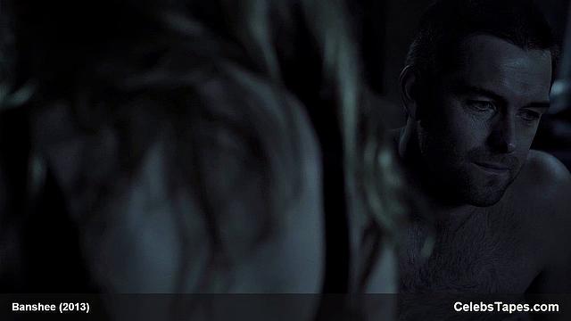 Lili Simmons flaunts her tiny frame & gives a sensual outdoor topless kiss