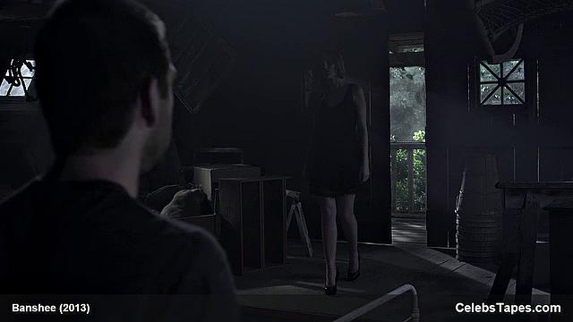 Lili Simmons flaunts her tiny frame & gives a sensual outdoor topless kiss