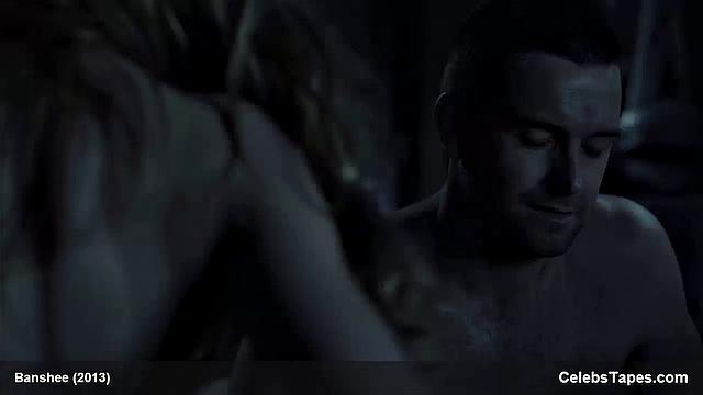 Lili Simmons flaunts her tiny frame & gives a sensual outdoor topless kiss