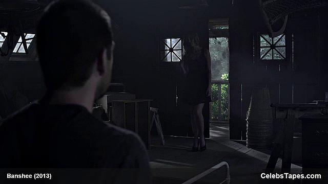 Lili Simmons flaunts her tiny frame & gives a sensual outdoor topless kiss