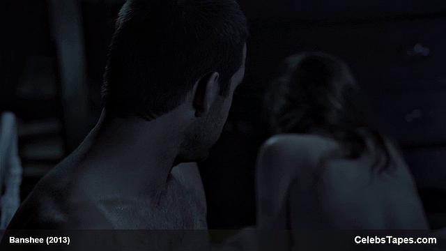 Lili Simmons flaunts her tiny frame & gives a sensual outdoor topless kiss