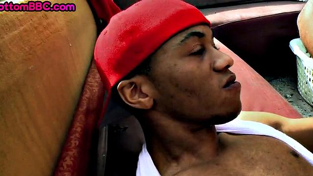 Naive black thug rammed by white guy