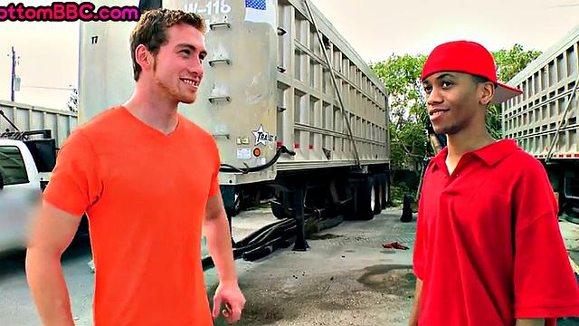 Naive black thug rammed by white guy