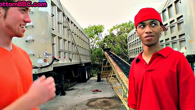 Naive black thug rammed by white guy