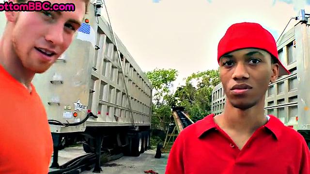 Naive black thug rammed by white guy