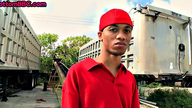 Naive black thug rammed by white guy