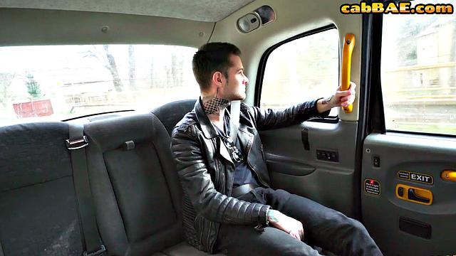 Big hot driver cockriding passenger