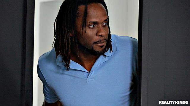 MILF Busts Sneaky Kitchen Blowjob