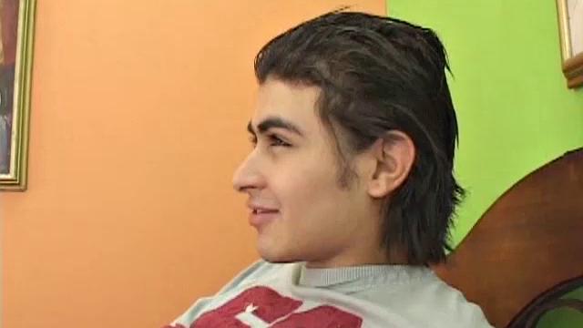 This gorgeous young Latino has a beautiful swimmer's body and a big uncut cock. Silvio strips naked and gives us a nice long look at his stunning physique, before getting down to some determined stroking.