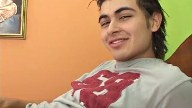 This gorgeous young Latino has a beautiful swimmer's body and a big uncut cock. Silvio strips naked and gives us a nice long look at his stunning physique, before getting down to some determined stroking.