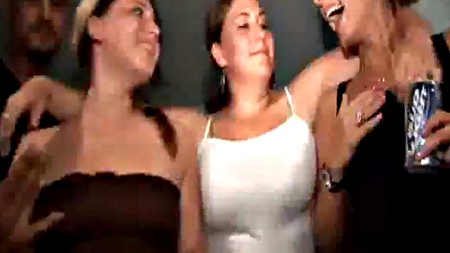 College party teen fucked in front of the crowd