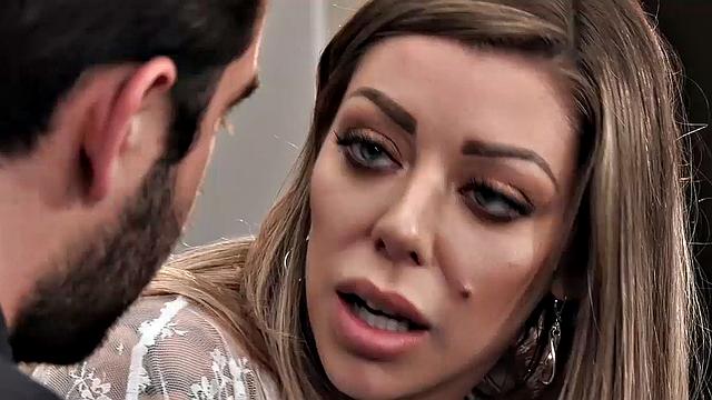 Big Tits Blonde Karma Rx Fucked By Salesman In Front of Husband