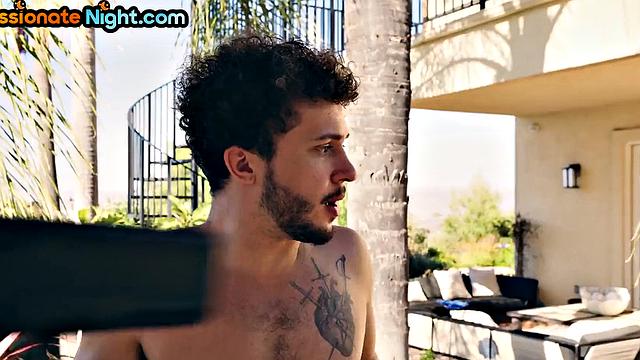 Busty MILF outdoor fucked by the pool by BF