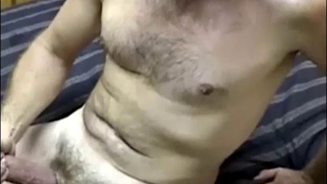 Joel is that perfect guy-next-door type. He has a handsome face, hairy chest, and big dick. Joel is horny all the time, with a wife that won't give him what he needs. Looks like this straight boy is ripe for the picking! Enjoy his jack off show.