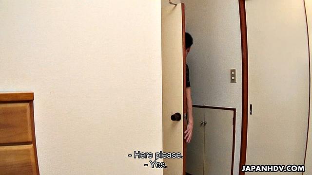 Hot house maid Nana Oshikiri gets a nice surprise