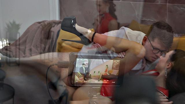 Exclusive Footage Of Jenny Doll's Passionate Couch Sex