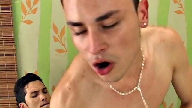 Muscular Latino got cocksucked