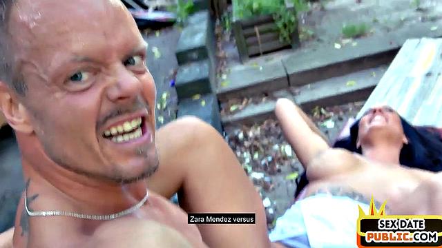 German public tattooed MILF fucked outdoor by sex date