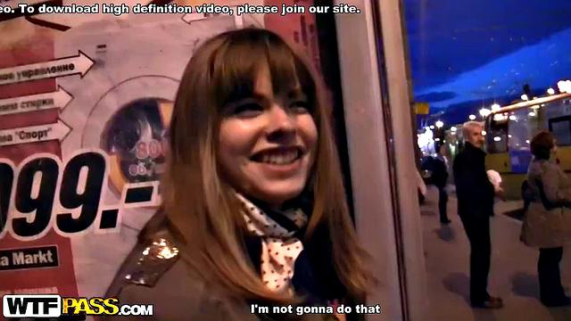 Teen seduced into public fuck