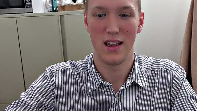 IR POV twink by black dominant gay in office