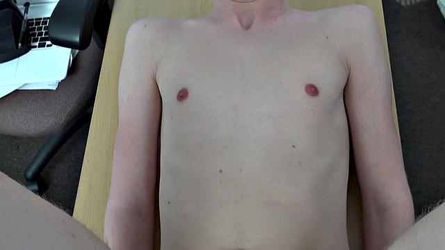 IR POV twink by black dominant gay in office