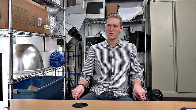 IR POV twink by black dominant gay in office