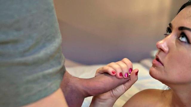 Hostel babe pleases owner with tight pussy