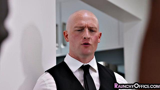 Hairy ebony gives head to lucky guy