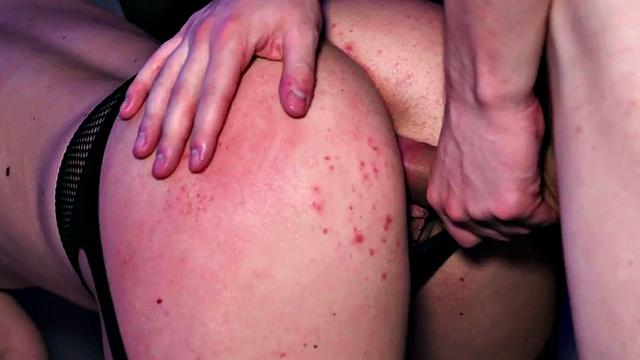 Fake priest fucks the pussy of pulled babe in public van outdoors