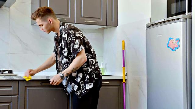 RIM4K. Guy enjoys threesome with Russian girls in stockings