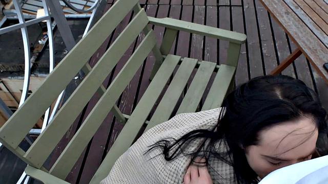 Sweetie with long hair has nothing against sex with stepbro