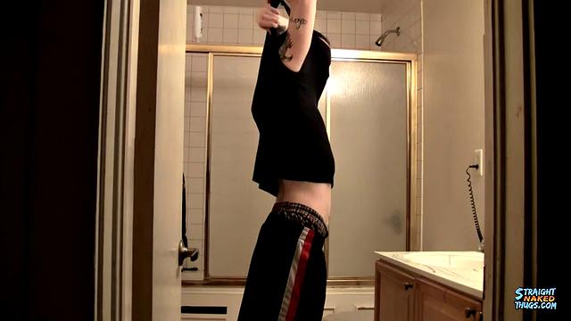Bathroom Straight Boy Jerks Off - Blinx