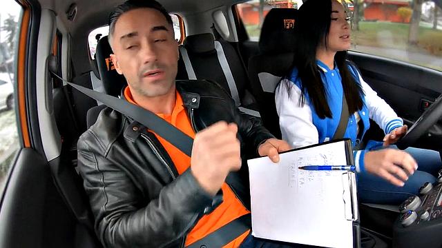 Public cuntfucked driving student