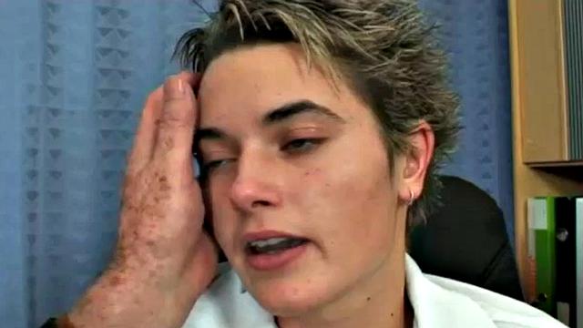 Teen hottie banged by old man in his office