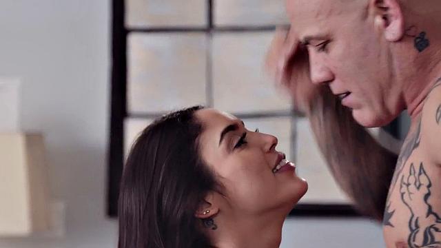 Bigass tattoo babe GF passionately fucked and jizzed by BF