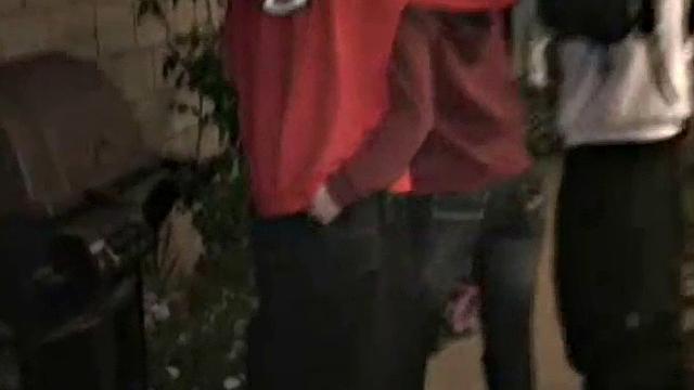 College threesome getting teen pussy fucked