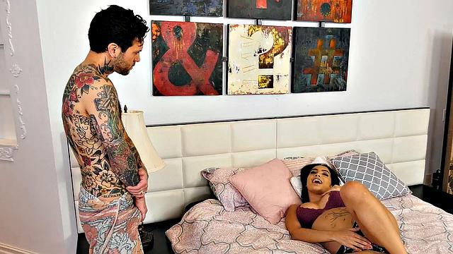 OUT OF THE FAMILY - Naughty Stepdaughter Aaliyah Hadid Enjoys Fucking Stepdads