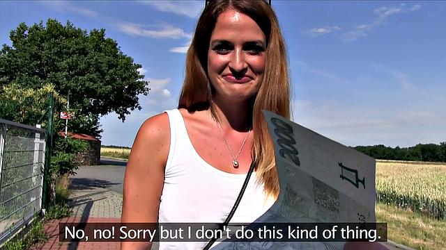 Sunshine Babe with huge tits bouncing while getting fucked outdoors