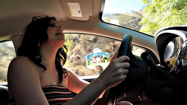 Jessica Rex Sucks And Fucks A Policeman's Big Black Cock To Avoid Issues