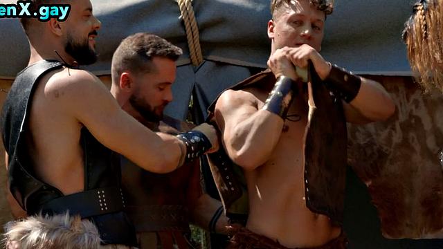 Manly tribe enjoys outdoor bareback orgy in fun