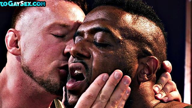 Dominant jock gets fisted by bareback Ebony sub