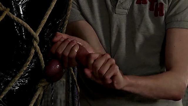 Causing His Huge Dick to Spurt Jizz! - Charley Cole & Ashton Bradley
